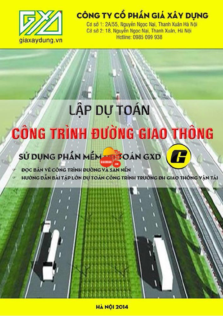 Sách Giáo trình lập dự toán đường giao thông